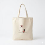 A I Choice White Tote Women Cotton Tote Bag Stylish Large Capacity Shoulder Bag Daily Use