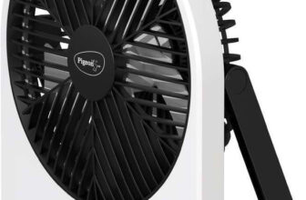 Pigeon Wave With 1 Year Warranty 152 Mm Table Fan(Black, White | Pack Of 1)