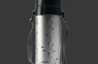 Milton Eiffel 1000 Insulated Hot Or Cold Flask 910 Ml Plastic Flask(Pack Of 1, Black, Grey)