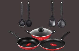 Pigeon Mio Gift Set Non-Stick Coated Cookware Set(Aluminium, 8 – Piece)