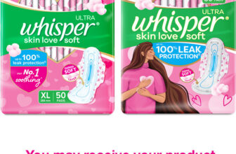 Whisper Ultra Skin Love Soft Sanitary Pads For Women Sanitary Pad(Pack Of 50)