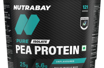 Nutrabay Pure 100% Pea Isolate – Plant-Based Protein(4 Kg, Unflavoured)