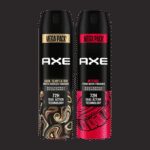 Axe Dark Temptation & Intense Deodorant Spray  –  For Men(430 Ml, Pack Of 2)