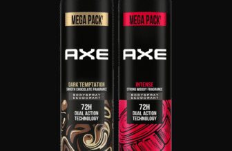 Axe Dark Temptation & Intense Deodorant Spray  –  For Men(430 Ml, Pack Of 2)
