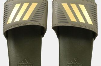 Adidas Unisex Slides(Green , 10)