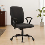 Green Soul Seoul-X Mid Back Ergonomic|Home,Wfh|Moulded Foam|Extra Comfort Fabric Office Adjustable Arm Chair(Black, Diy(Do-It-Yourself))