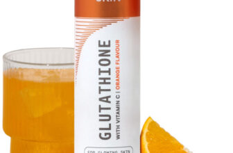 Hk Vitals Glutathione Effervescent, Orange | L-Glutathione With Vitamin C, E(15 Tablets)