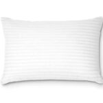 Yandam Microfibre Sleeping Pillow Pack Of 1 Stripes Yandam(White)
