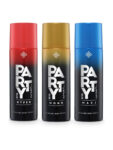 Riya Party Wear Mauj, Monk & Hyper Deodorant | Set Of 3 | 200 Ml Each |Skin Friendly Body Spray  –  For Men(600 Ml, Pack Of 3)