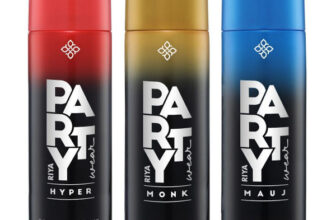 Riya Party Wear Mauj, Monk & Hyper Deodorant | Set Of 3 | 200 Ml Each |Skin Friendly Body Spray  –  For Men(600 Ml, Pack Of 3)