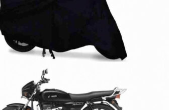 Trendymart Two Wheeler Cover For Hero(Splendor Plus, Black)
