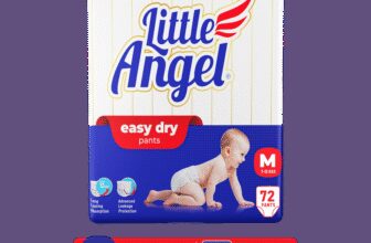 Little Angel Easy Dry Pant Diapers – M(72 Pieces)