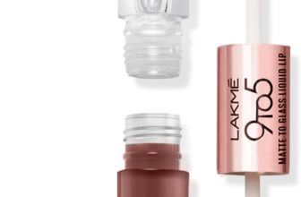 Lakmé 9 To 5 Matte To Glass Liquid Lip(Salted Caramel, 7.6 G)