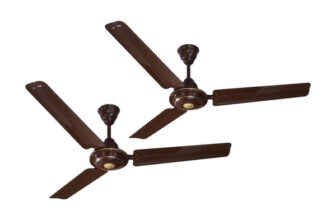Digismart High Speed.1 | Energy Saving | Economy | 5 Star Rated With 2 Year Warranty Energy Saving 1200 Mm Ceiling Fan(Dark Brown | Pack Of 2)