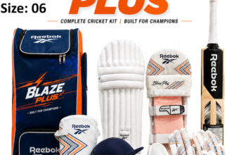 Reebok Blaze Plus Cricket Kit Kw Bat Helmet Leg Guards Gloves Kitbag Boys & Adults Cricket Kit