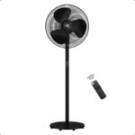 Atomberg Renesasilent Pedestal Fan6 Speedsled Displaytimerideal For Home & Office With 2 Year Warranty Bldc Motor With Remote 400 Mm Pedestal Fan(5 Star | Midnight Black | Pack Of 1)