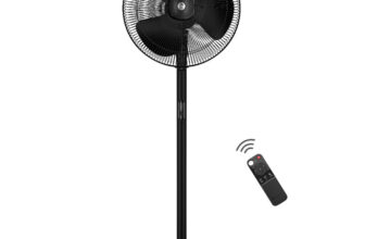 Atomberg Renesasilent Pedestal Fan6 Speedsled Displaytimerideal For Home & Office With 2 Year Warranty Bldc Motor With Remote 400 Mm Pedestal Fan(5 Star | Midnight Black | Pack Of 1)
