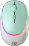 Portronics Toad Iv Ambidextrous Optical Mouse Rechargeable, Connect 3 Devices(Bluetooth, 2.4Ghz Wireless, Blue)