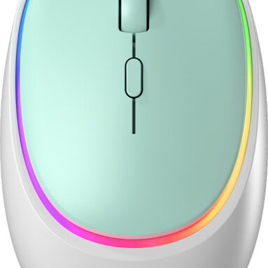 Portronics Toad Iv Ambidextrous Optical Mouse Rechargeable, Connect 3 Devices(Bluetooth, 2.4Ghz Wireless, Blue)