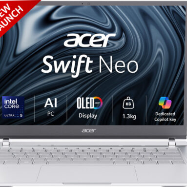 Acer Swift Neo Oled Ai Pc Intel Core Ultra 5 115U – (16 Gb/512 Gb Ssd/Windows 11 Home) Sfn14-54H Thin And Light Laptop(14 Inch, Silver, 1.3 Kg, With Ms Office)