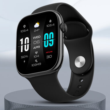 Fire-Boltt Ring X Smartwatch(Black S Strap, Free Size)