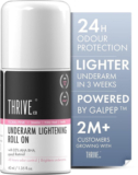 Thriveco Underarm Lightening Roll-On | Floral Pink Fragrance | 5%Aha Bha,48H Odor Control Deodorant Roll-On  –  For Men & Women(40 Ml)
