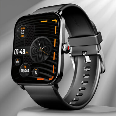 Boat Wave Fury With 1.83” Hd Display, Bluetooth Calling & Functional Crown Smartwatch(Active Black Strap, Free Size)