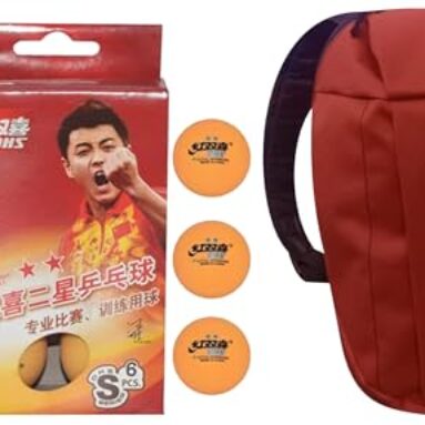 Dhs Tt Ball S-S1840By 2 Star Y Supermarket (6 Pcs Box) 60 Pcs With Smart Pro Tt Special Cover Speed Mehroon