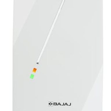 Bajaj Skive 5 Litre Instant Water Heater For Home| High Grade Ss Tank| Multiple Safety System| Suitable For High Rise| Shock Resistant| Rust Proof Outer| 5-Year* Tank Warranty By Bajaj 【White】
