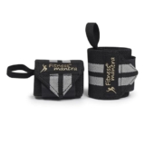 Fitness Mantra® Wrist Support – Gym Accessory | Wrist Wrap | Hand Grip Band | Weight Lifting Band | Size: 18 X 3 Inches | Color: Grey