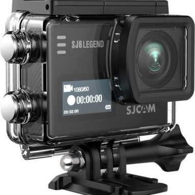 Sjcam Sj6 Legend 4K 24Fps 2.0″ Lcd Touch Screen Action Camera | Gyro Stabilizer Sensor | External Mic Support | Sports And Action Camera(Black, 16 Mp)