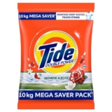 Tide Plus Detergent Washing Powder – 10Kg Mega Saver Pack | Jasmine & Rose Fragrance | Removes Deep-Seated Oil, Gravy, Tea Stains | World’S No. 1 Detergent Brand