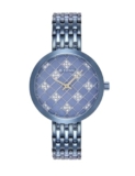 Titan Quartz Analog Blue Dial Stainless Steel Strap Watch For Women-Ns95163Qm02