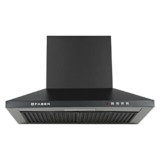 Faber 60 Cm 1000 M³/Hr Kitchen Chimney (Hood Pluto Pb Bf Bk 60, Baffle Filter, Push Button, Black)