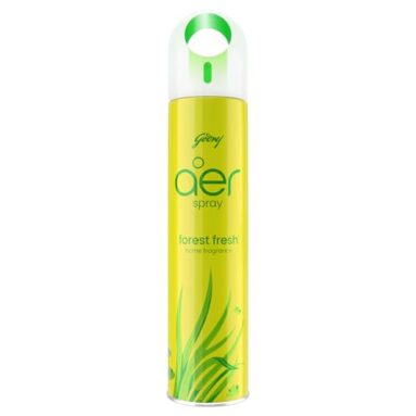 Godrej Ezee Aer Spray, Air Freshener For Home & Office – Fresh Lush Green (220 Ml), Long-Lasting Fragrance