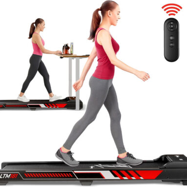 Lifelong Walking Pad Treadmill For Home 3Hp Peak Dc Motor Treadmill (Max Weight:110 Kg)