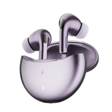 Fire-Boltt Aero Ultra Tws Earbuds Custom Eq, Wireless Bluetooth 5.4,Music & App Support,50H Playtime,Fast Charging Case, 50Ms Low Latency For Gaming,Touch Controls,Ipx4 Waterproof,Clear Calls – Lilac