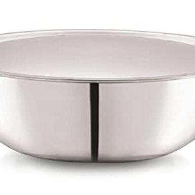 Cello Tri-Ply 20 Cm Stainless Steel Cookware Tasla With Lid 1.6 Ltr | Tri-Ply Bottom Tasla With Ss Lid | Induction And Gas Stove Friendly | Dishwasher Safe | Silver