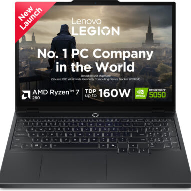 Lenovo Legion 5 2025 Amd Ryzen 7 Octa Core 260 – (16 Gb/1 Tb Ssd/Windows 11 Home/8 Gb Graphics/Nvidia Geforce Rtx 5050/165 Hz) Legion 5 15Ahp10 Gaming Laptop(15.6 Inch, Eclipse Black, 2.1 Kg, With Ms Office)