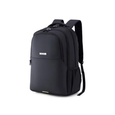 Kamiliant by American Tourister Dissenter Office Laptop Backpack with 15 Inch Laptop Compartment, 33 L Capacity, Ergonomically Designed with Bottle Holder for Men And Women – Black, Polyester