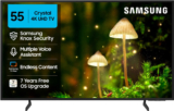 Samsung Crystal 4K Infinity Vision 138 Cm (55 Inch) Ultra Hd (4K) Led Smart Tizen Tv With 4K Upscaling | Hdr 10+ | Voice Assistance Remote Control | Purcolor | Slim Look | Samsung Knox Security | 100+ Free Channels | Universal Gestures(Ua55Ue84Afulxl)