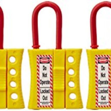 Aktion Safety Lockout Device Ak-Sldh-75 De-Electric Hasp Number Of Holes: 4 – Yellow (Pack Of 5)