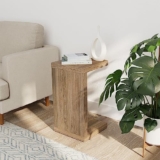 Amazon Brand – Solimo Bittee Engineered Wood End Table (Rustic Oak Finish)