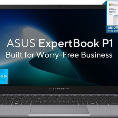 Asus Expertbook P1 Intel Core I3 13Th Gen 1315U – (16 Gb/512 Gb Ssd/Windows 11 Home) P1403Cva-S60938Ws Thin And Light Laptop(14 Inch, Misty Grey, 1.4 Kg, With Ms Office)