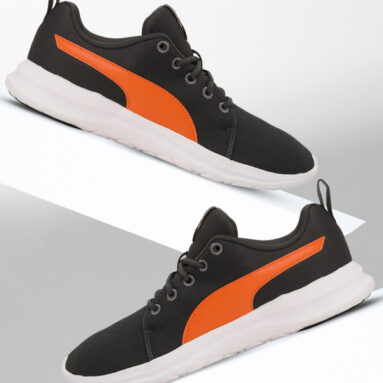 Puma Puma Dryflex Idp Running Shoes For Men(Black, Orange , 6)