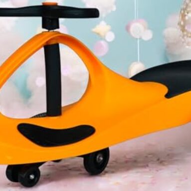 Magical Swing Car For Baby | Kids | 100 Kgs Weight Capacity | 2 To 10 Years With Scratch Free Wheels | Durable Kids Riding Car | Presents For Babies & Toddler (Premium Swing Car-Orange)