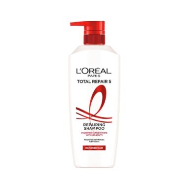 L’Oreal Paris Shampoo, For Damaged And Weak Hair, With Pro-Keratin + Ceramide, Total Repair 5, 650 Ml