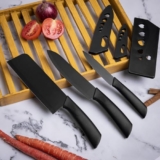 Buzzkill Style 3-Piece Stainless Steel Chef Knife Set – Sharp Kitchen Knives With Ergonomic Handle For Home & Professional Use