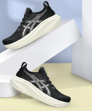 Asics Gel-Nimbus 27 Running Shoes For Men(Off White , 7)
