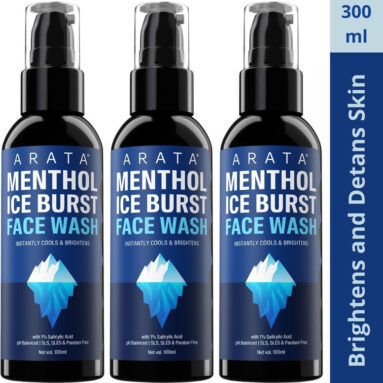 Arata Menthol Ice Burst With 1% Salicylic Acid | Fights Pimples & Acne| All Skin Types Face Wash Face Wash(300 Ml)